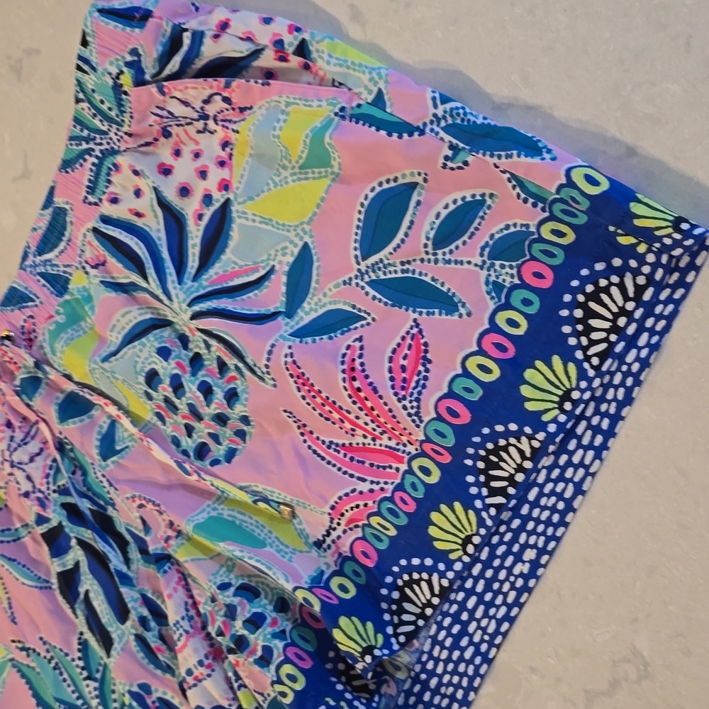 Lilly Pulitzer "Katia" Shorts — Once Upon a Tide, Size XL - Picture 4 of 6
